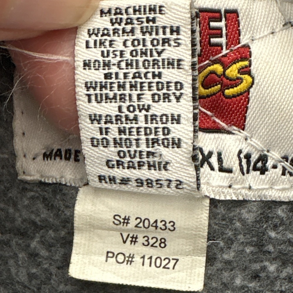 VTG Marvel Comics Wolverine Fleece Hoodie Size Youth XL (14-15)‎ Black Y2K Retro - Picture 8 of 13